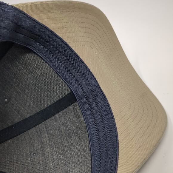 American Flag Fitted Trucker Hat Gray XL Adjustable Mesh Back 6 Panel Columbia - Picture 8 of 9